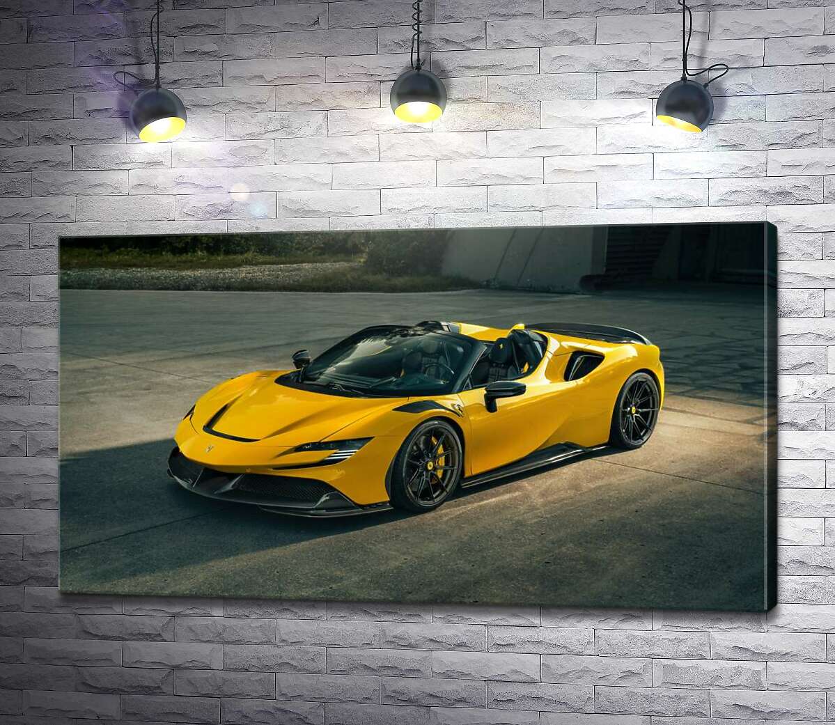 картина Золотий кабріолет Ferrari Sf90 Spider