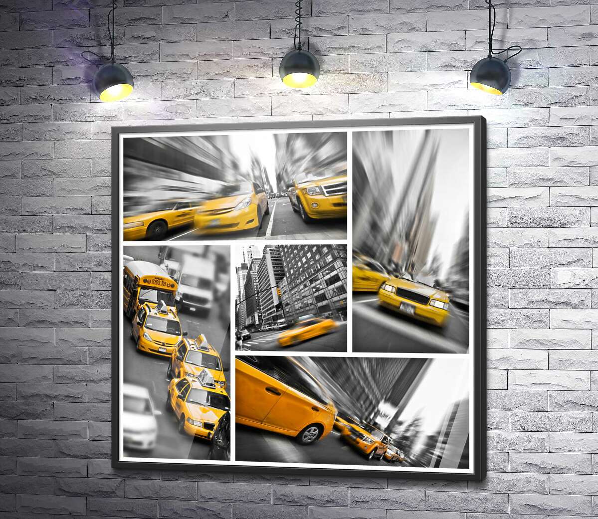 постер Жовті таксі в дорозі