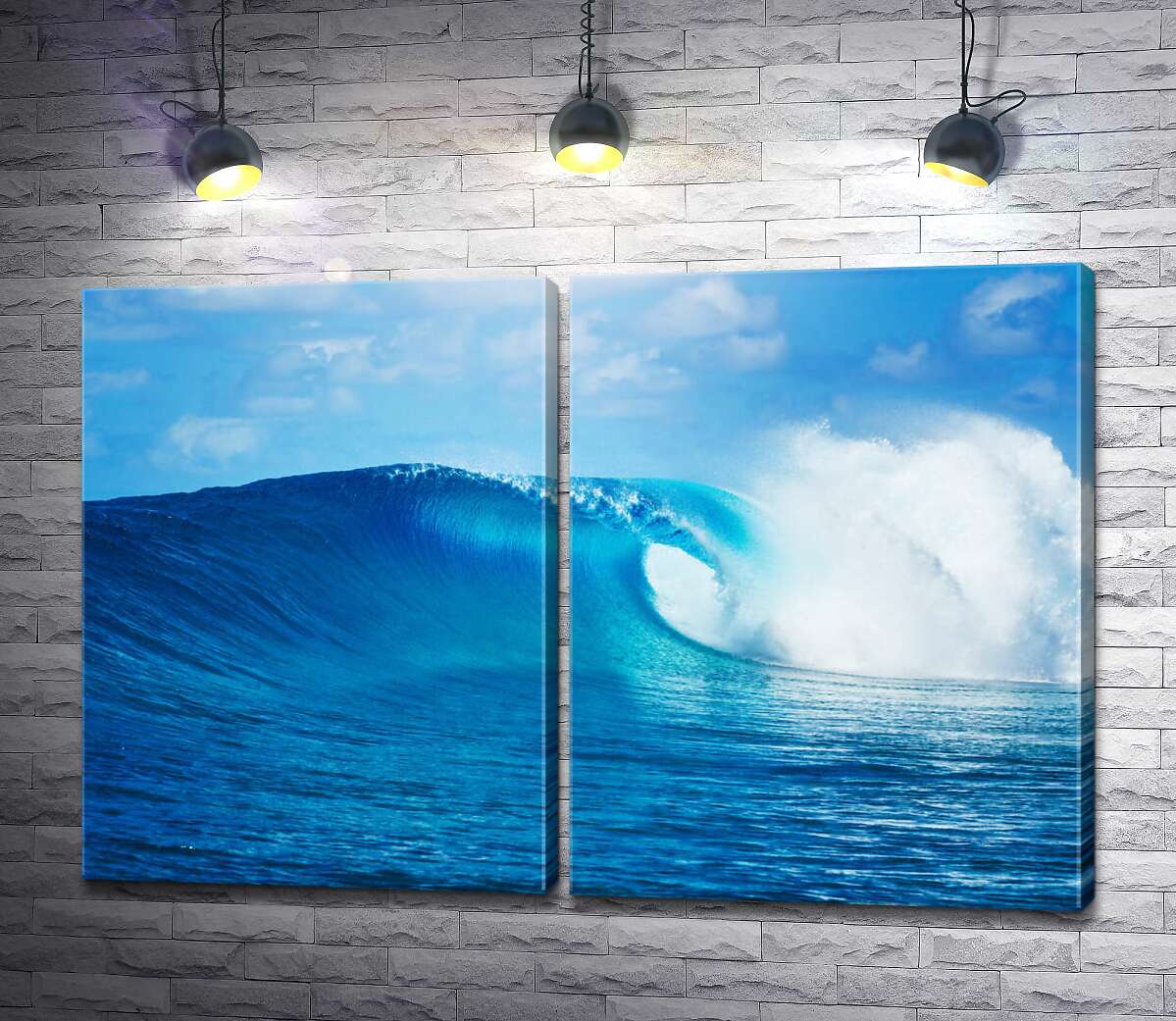 модульна картина Прозора блакитна хвиля океану