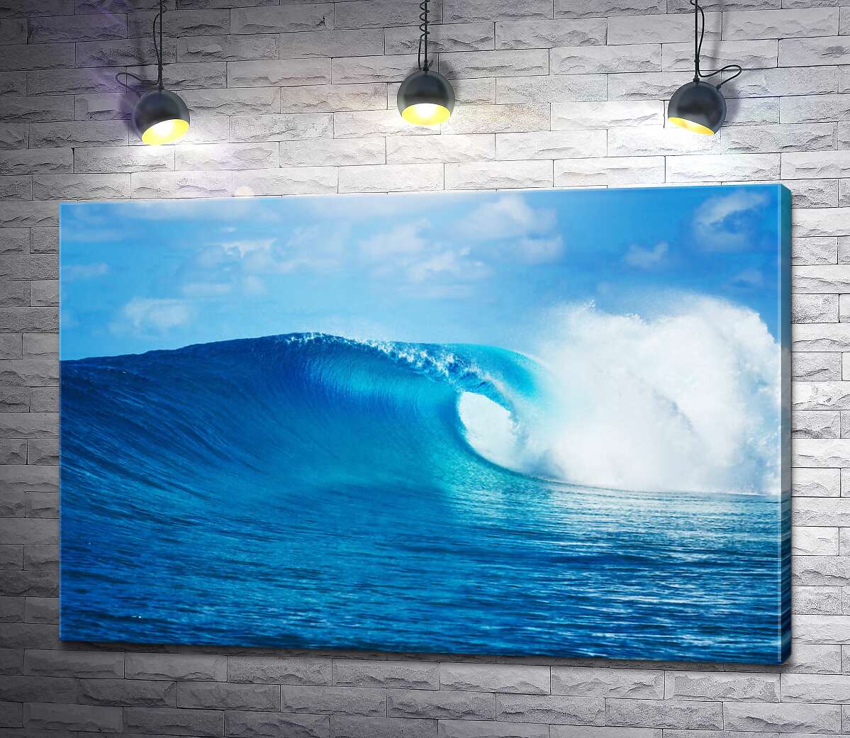 картина Прозора блакитна хвиля океану