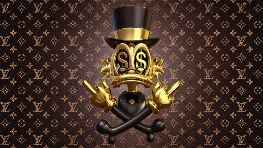 картина-постер Золотой пиратский образ Скруджа Макдака