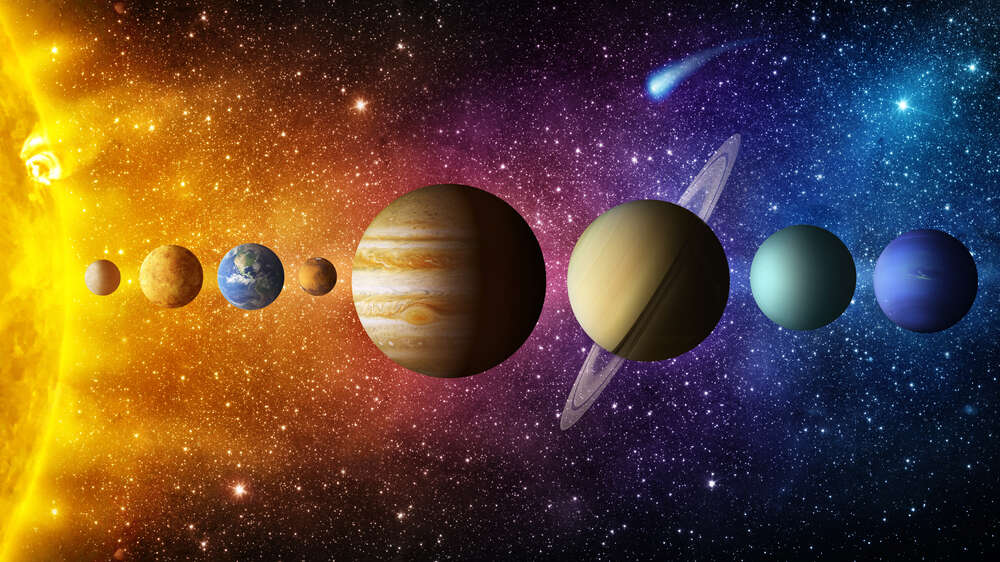 картина-постер Парад планет в Солнечной системе