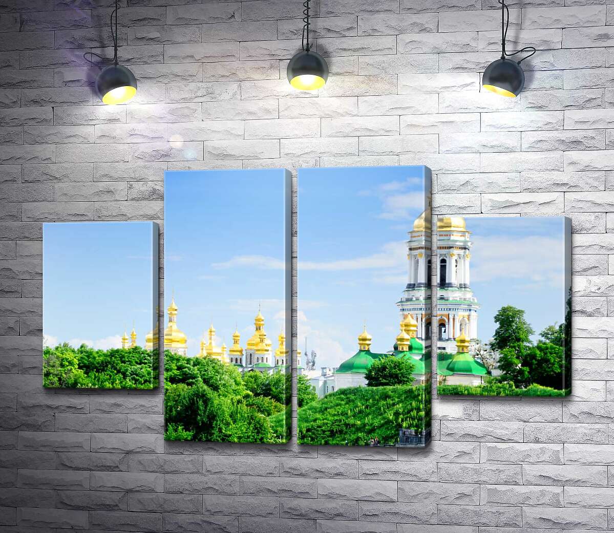модульна картина Золоті куполи Києво-Печерської лаври (Модуль №20)
