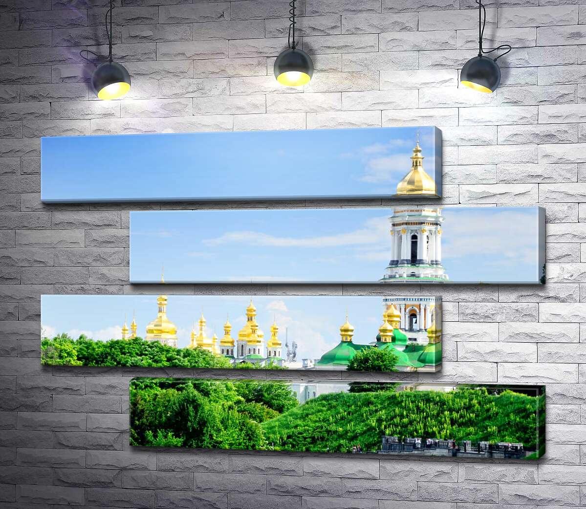 модульна картина Золоті куполи Києво-Печерської лаври (Модуль №23)