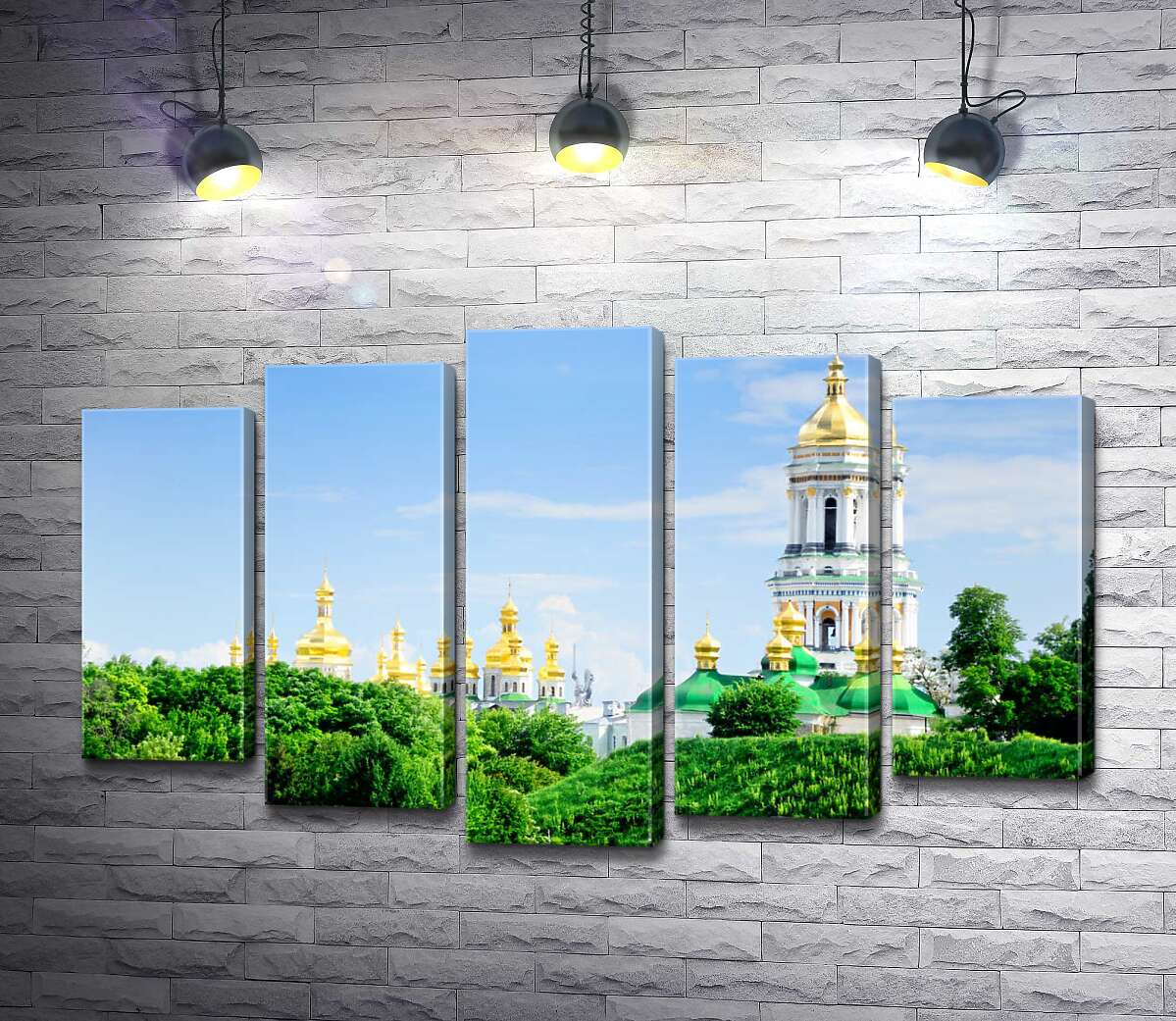 модульна картина Золоті куполи Києво-Печерської лаври (Модуль №4)
