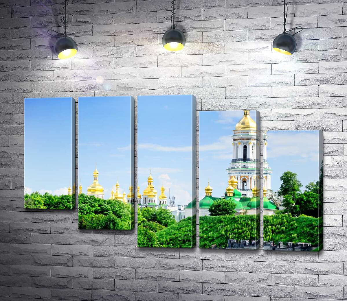 модульна картина Золоті куполи Києво-Печерської лаври (Модуль №28)