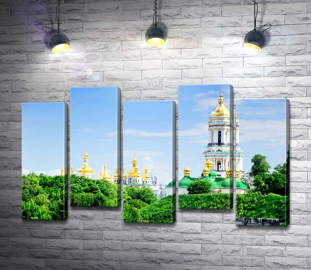 модульна картина Золоті куполи Києво-Печерської лаври (Модуль №30)