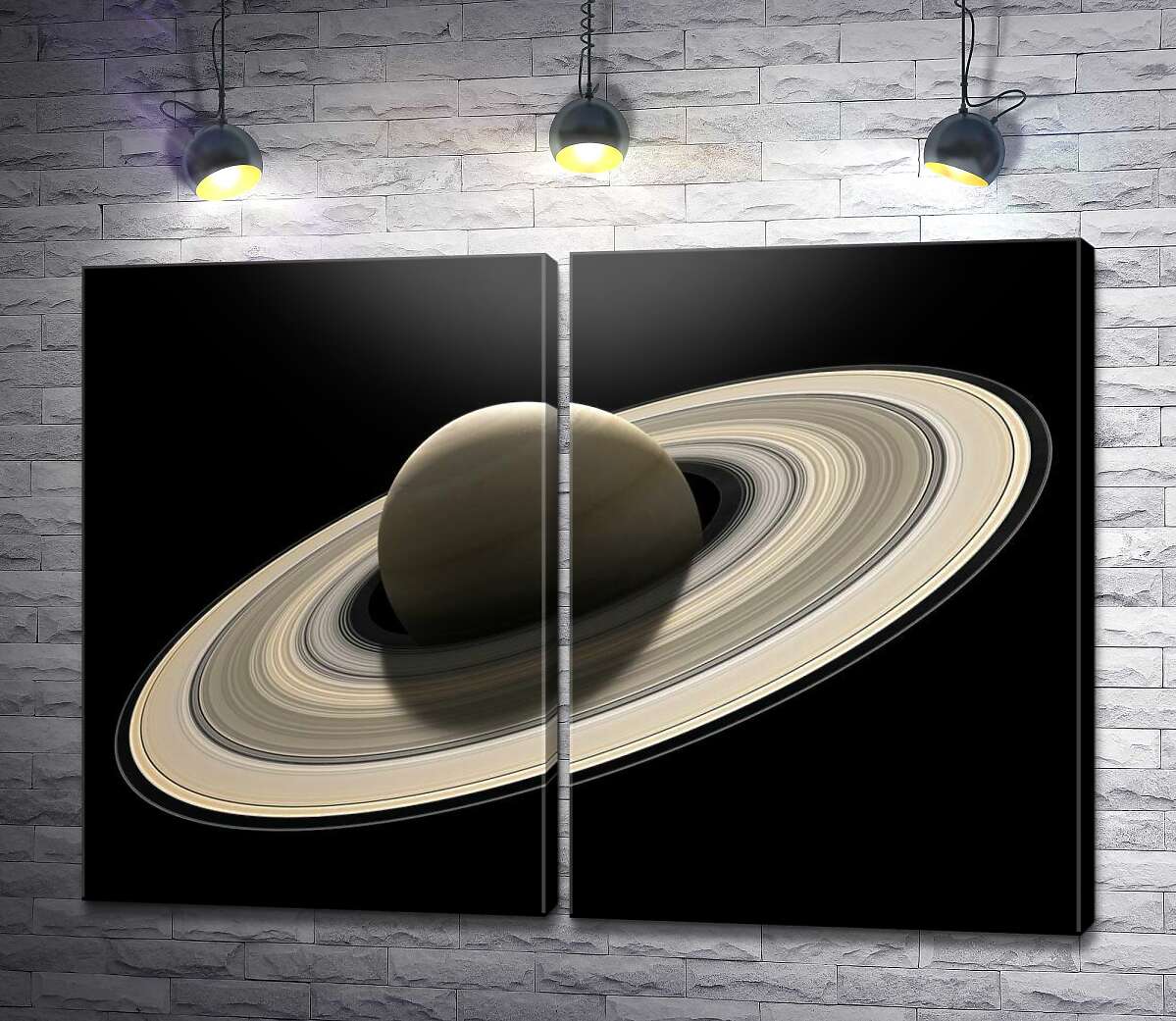 модульна картина Сатурн у крижаних кільцях