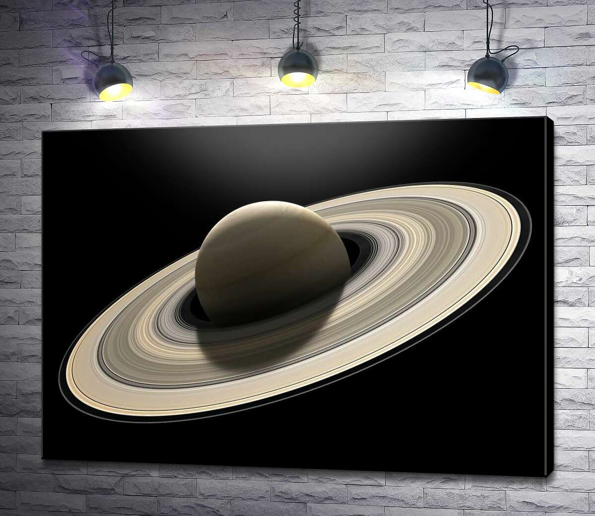 картина Сатурн в ледяных кольцах