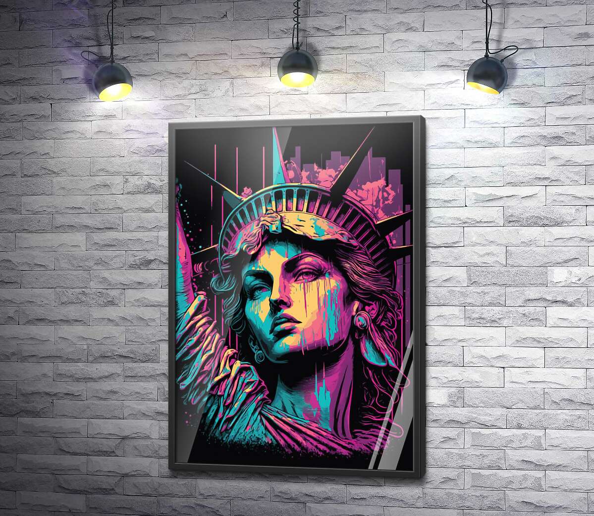 постер Поп-арт статуя свободи