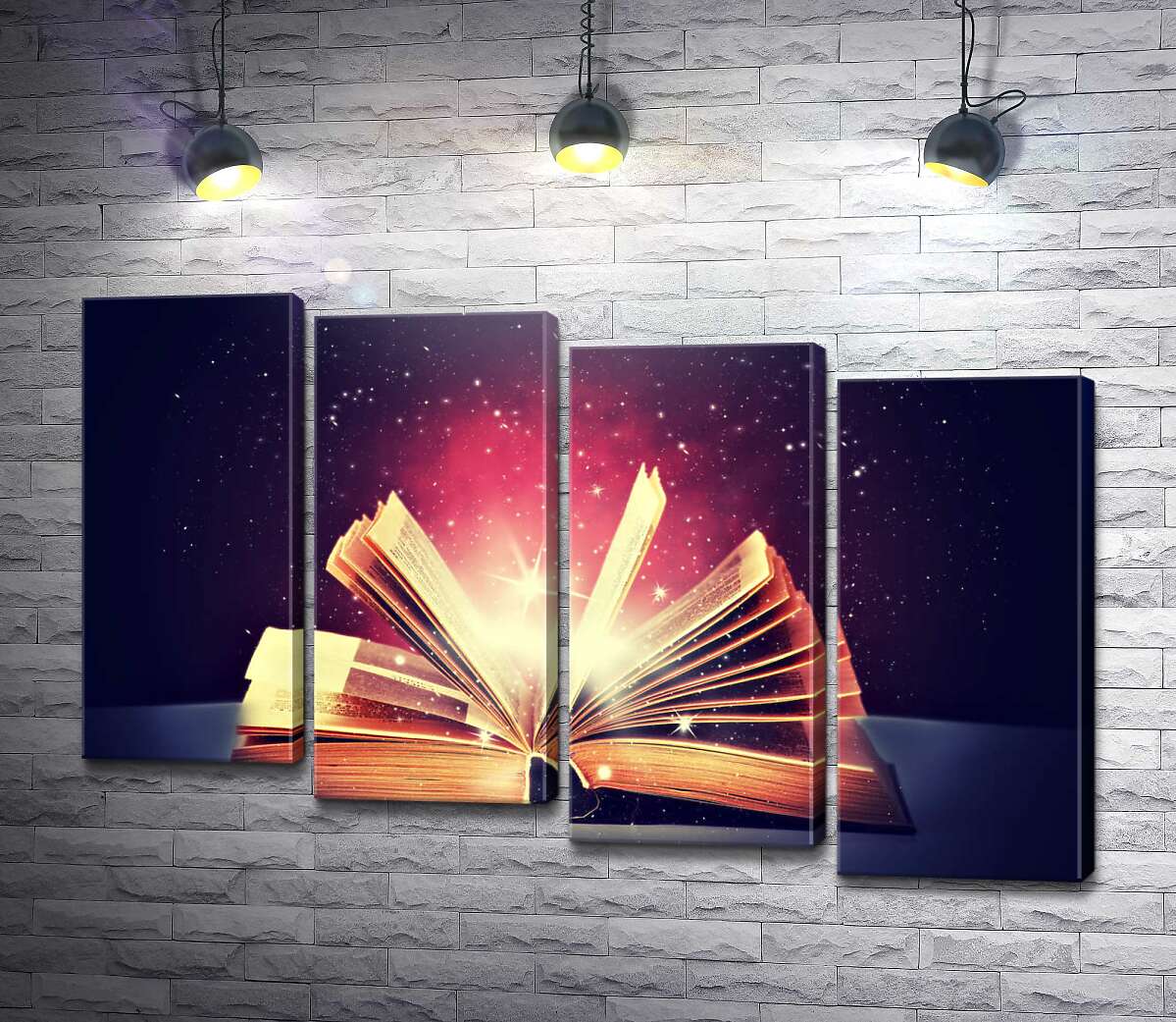 модульна картина Відкрита магічна книга (Модуль №19)