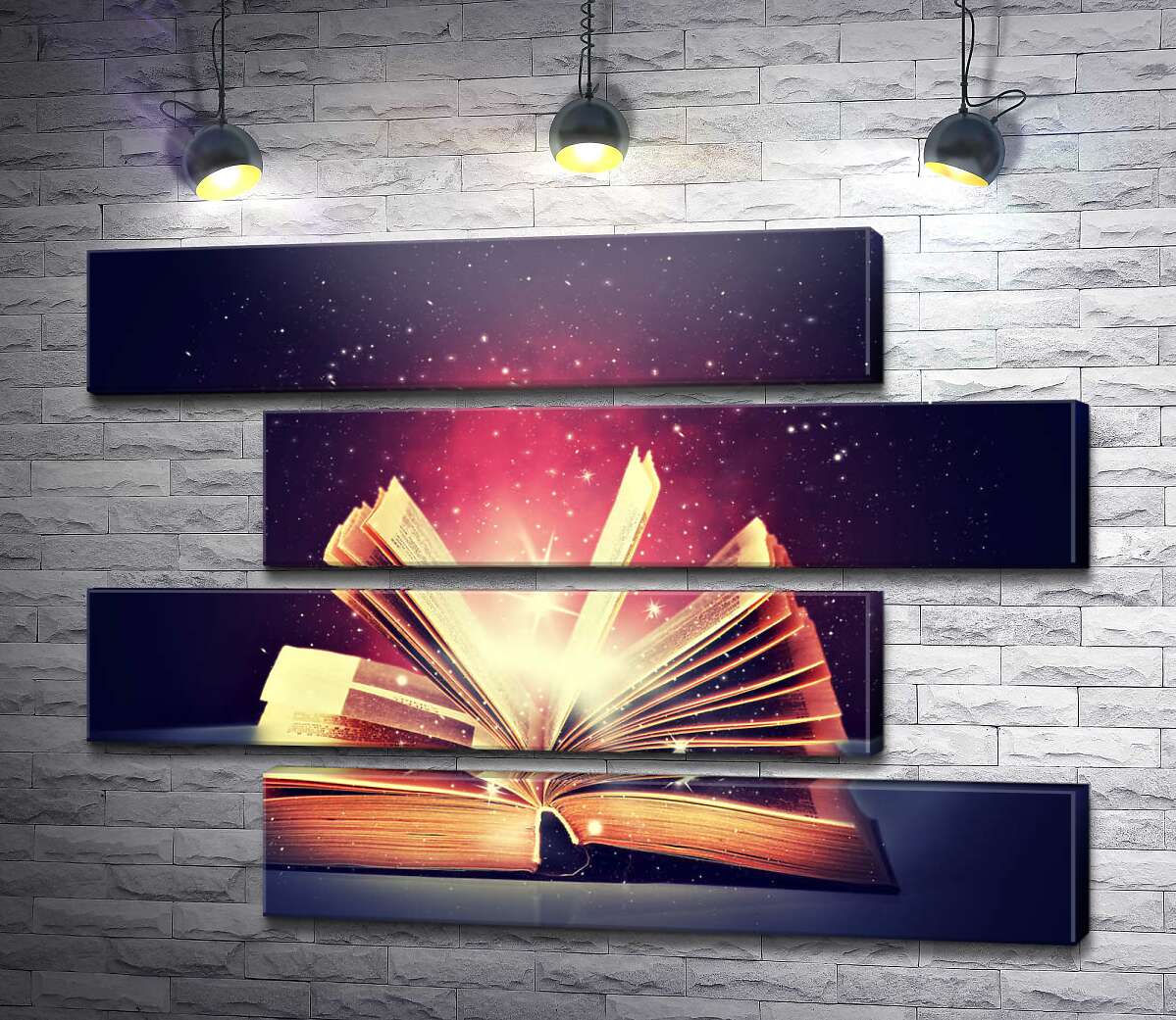 модульна картина Відкрита магічна книга (Модуль №23)