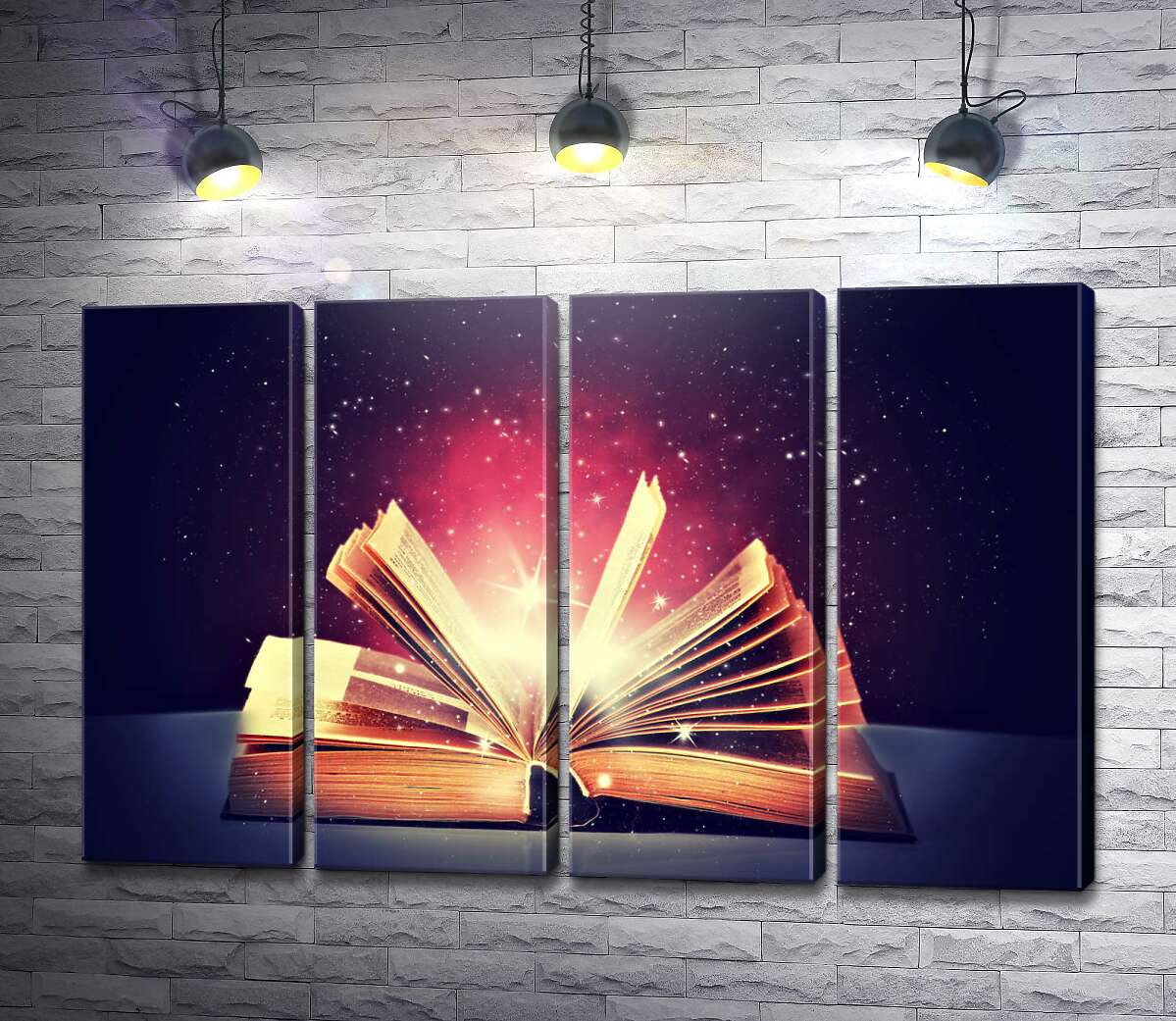 модульна картина Відкрита магічна книга (Модуль №24)