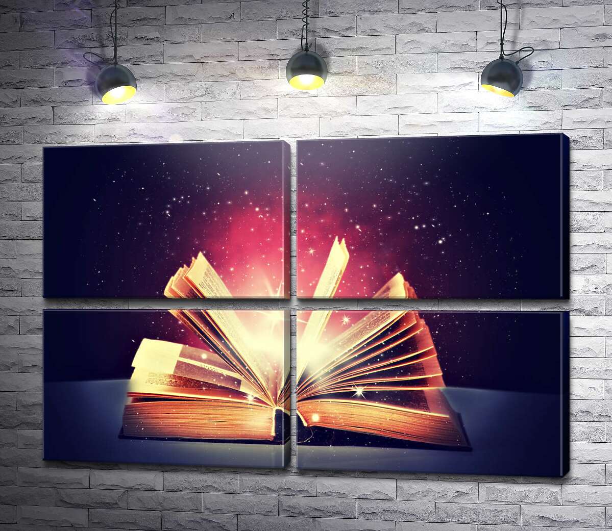 модульна картина Відкрита магічна книга (Модуль №25)