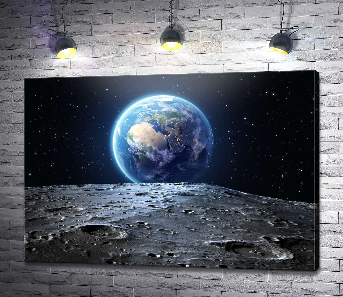 картина Вид на землю з космосу