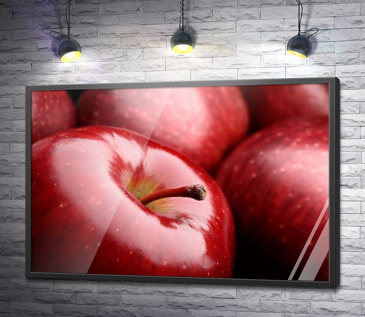 постер Соковиті червоні яблука