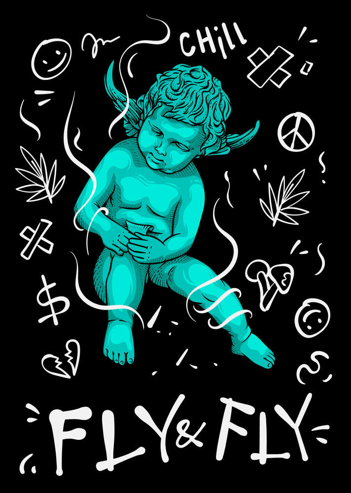 картина-постер Урбан ангел Fly&Fly