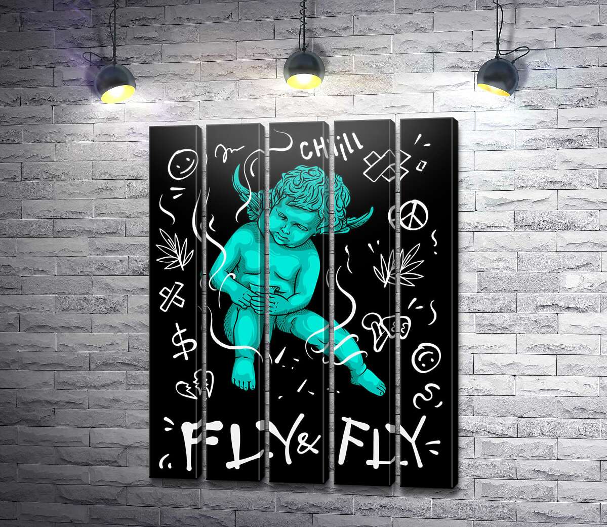 модульна картина Урбан ангел Fly&Fly (Модуль №26)