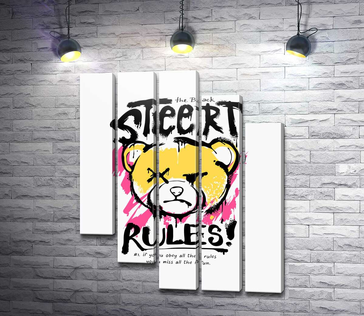 модульна картина Графіті Street Rules (Модуль №28)