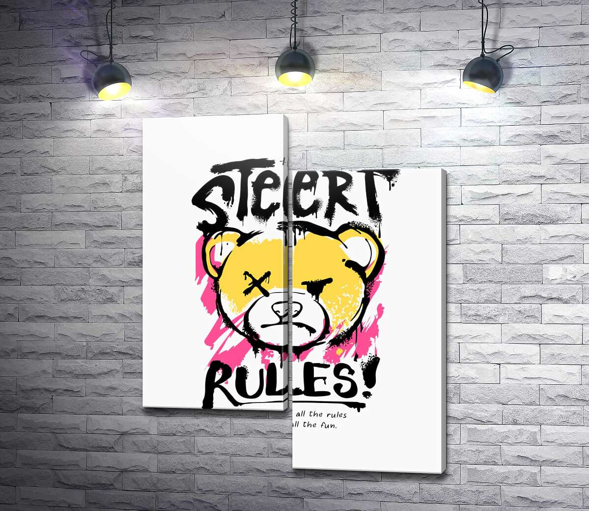 модульна картина Графіті Street Rules (Модуль №9)