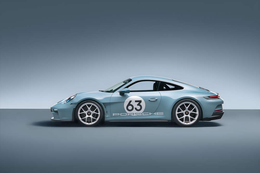 картина-постер Изящный спорткар Porsche 911 ST