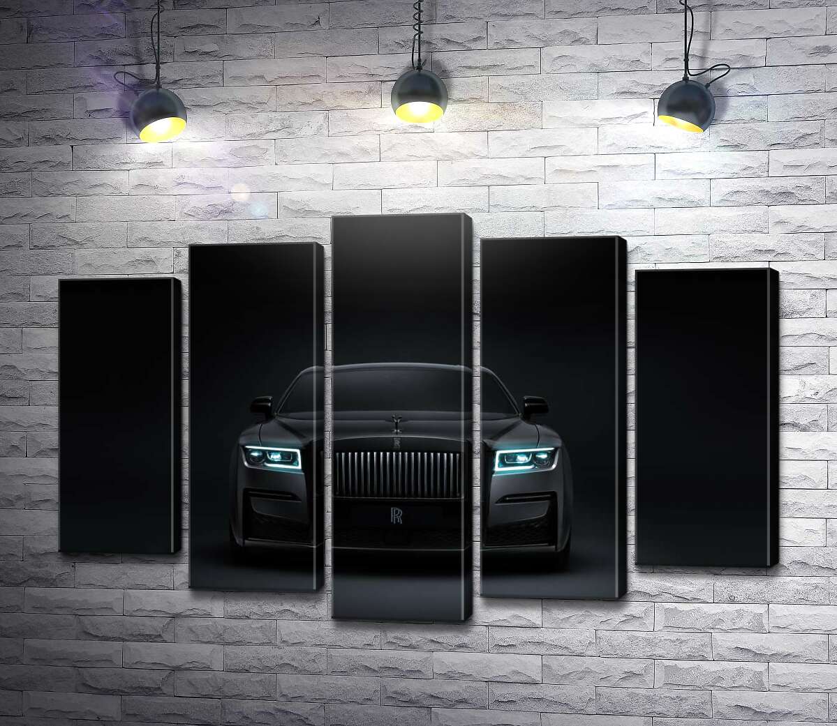 модульная картина Призрачный Rolls Royce Ghost (Модуль №4)