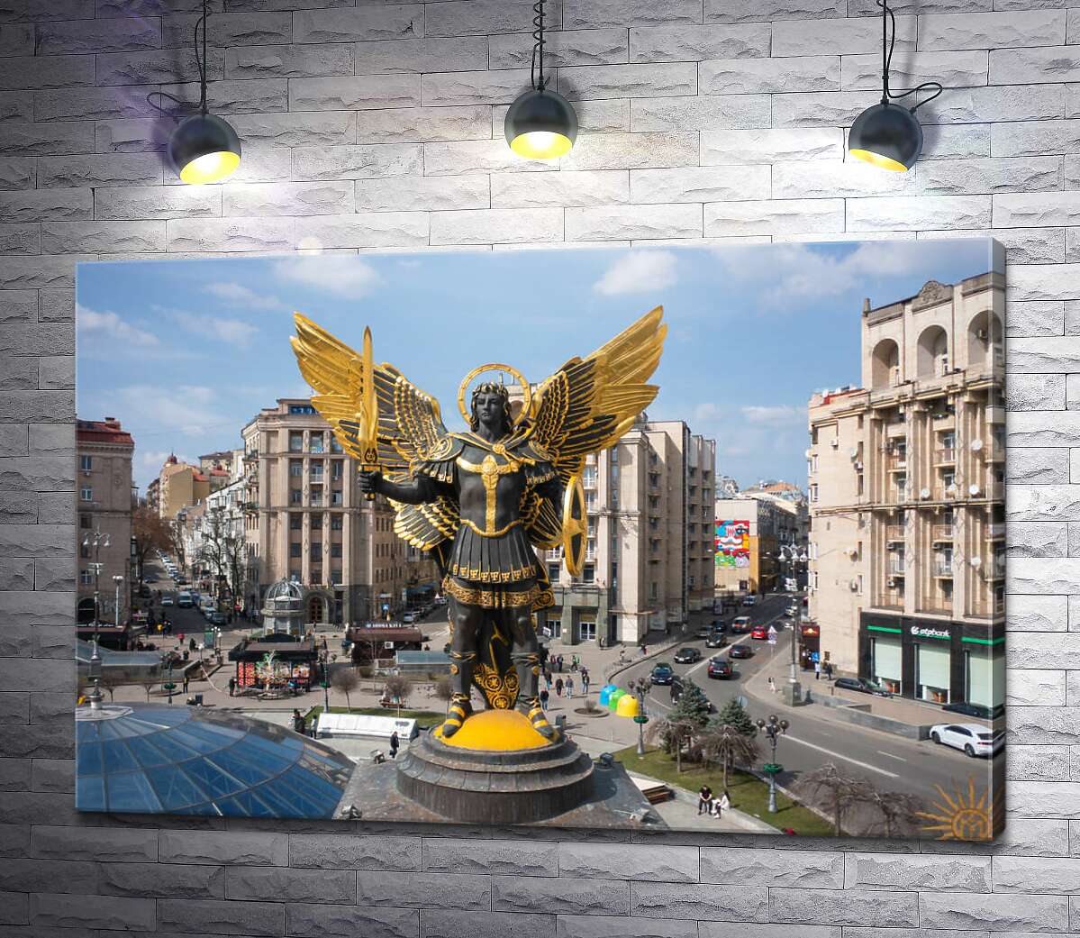 картина Скульптура Архангела Михаила в Киеве