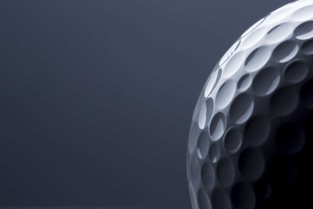картина-постер Мячик для гольфа крупным планом