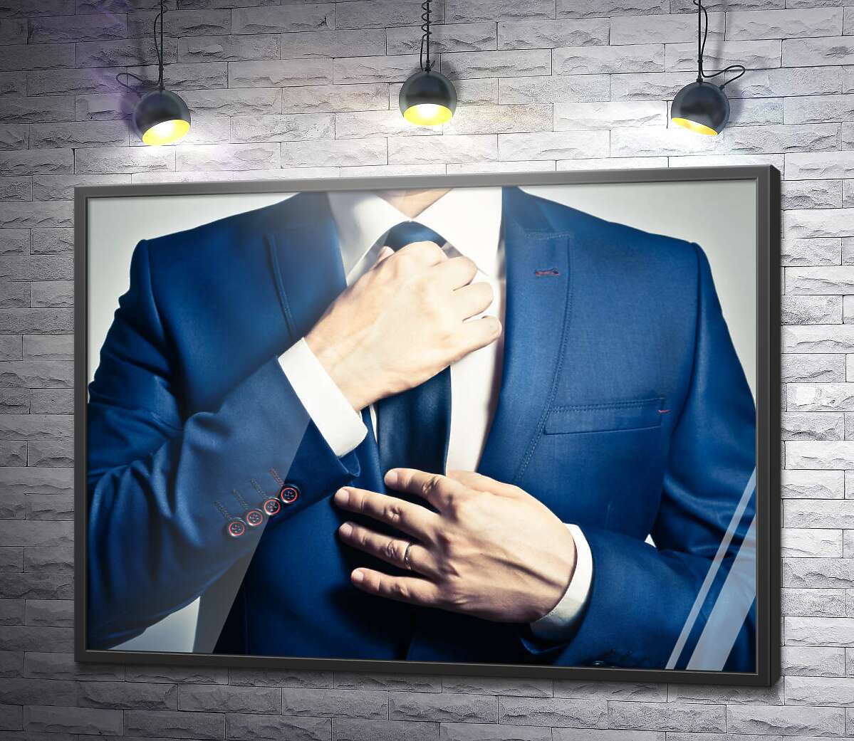 постер Ділова фігура молодого бізнесмена