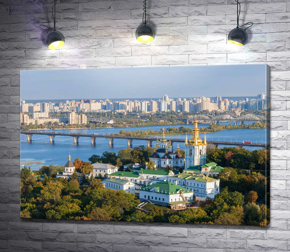 картина Вид з висоти на київську Лавру