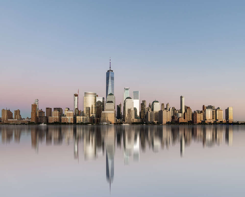 картина-постер Вид на Нью Йорк со стороны залива