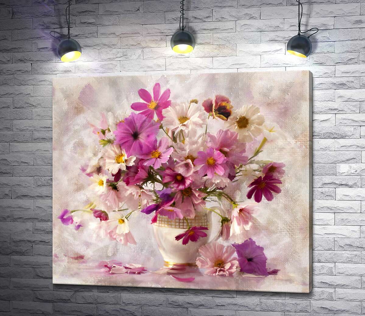 картина Ваза з польовими квітами