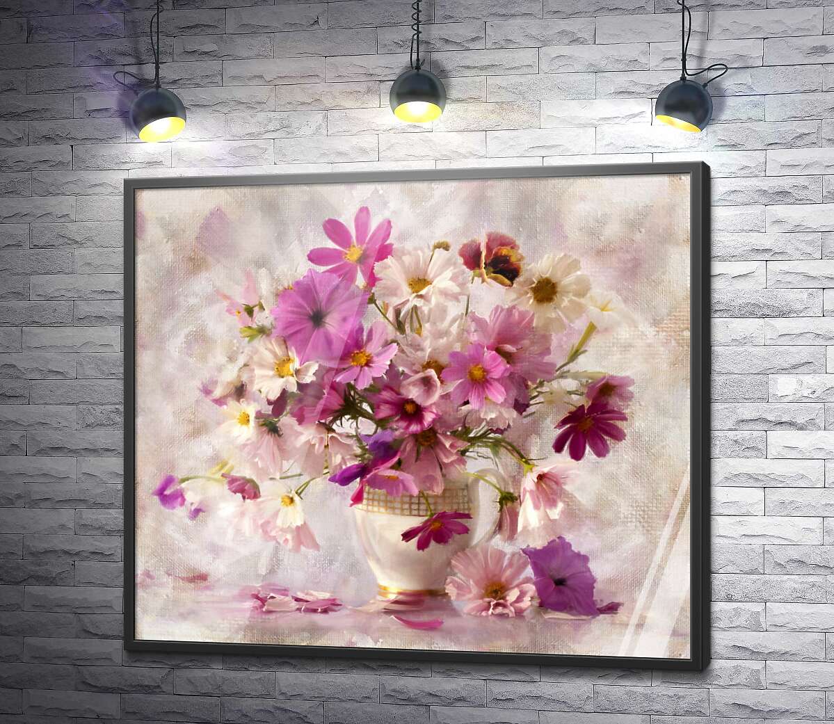 постер Ваза з польовими квітами