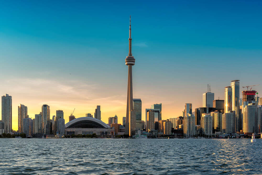картина-постер Панорамний вид на сучасний Торонто