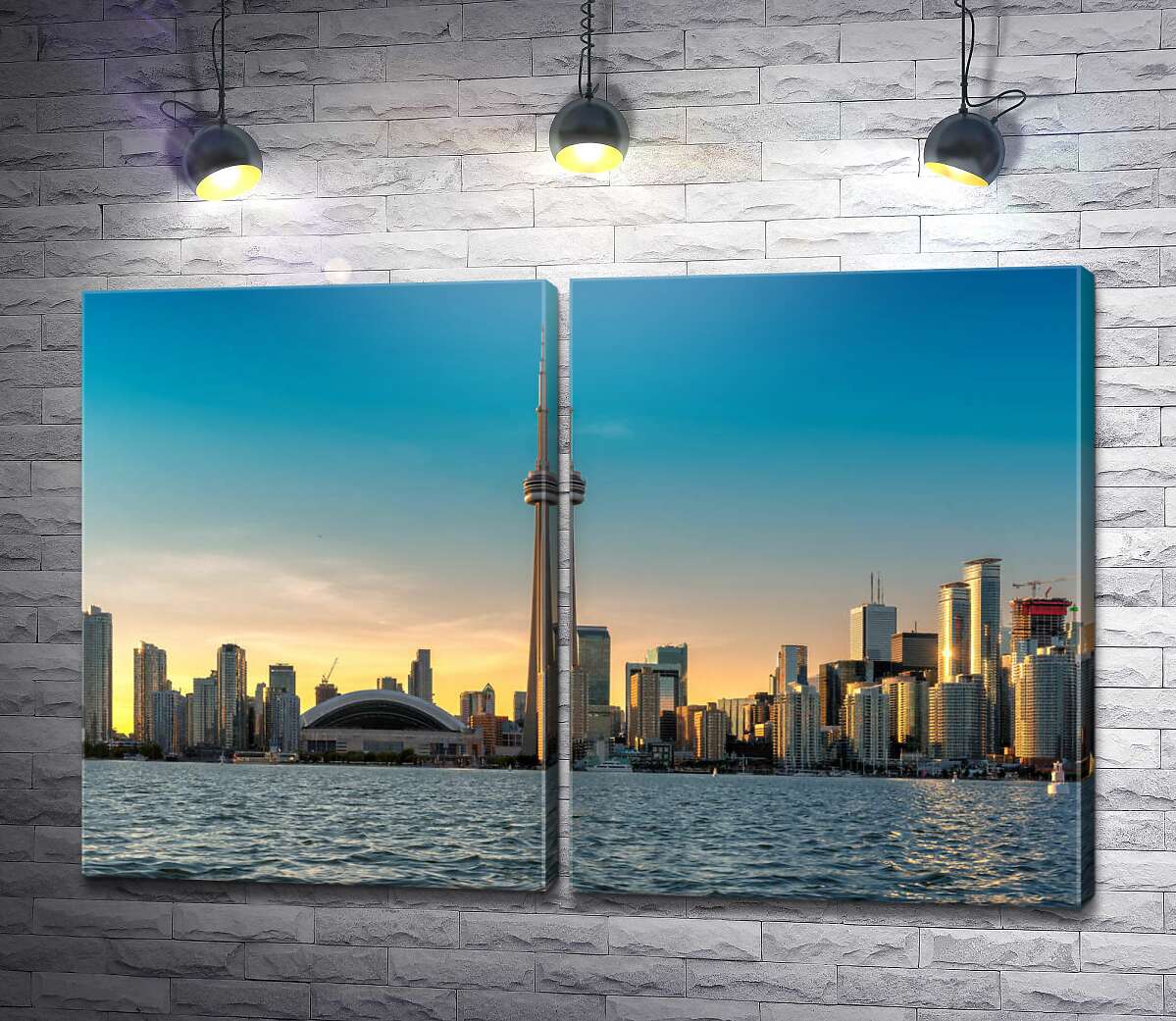 модульная картина Панорамный вид на современный Торонто