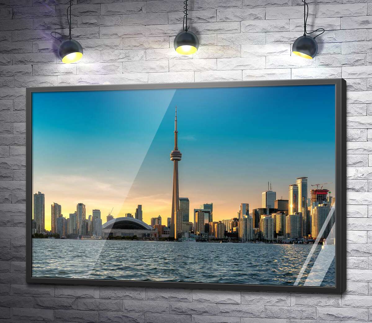 постер Панорамный вид на современный Торонто