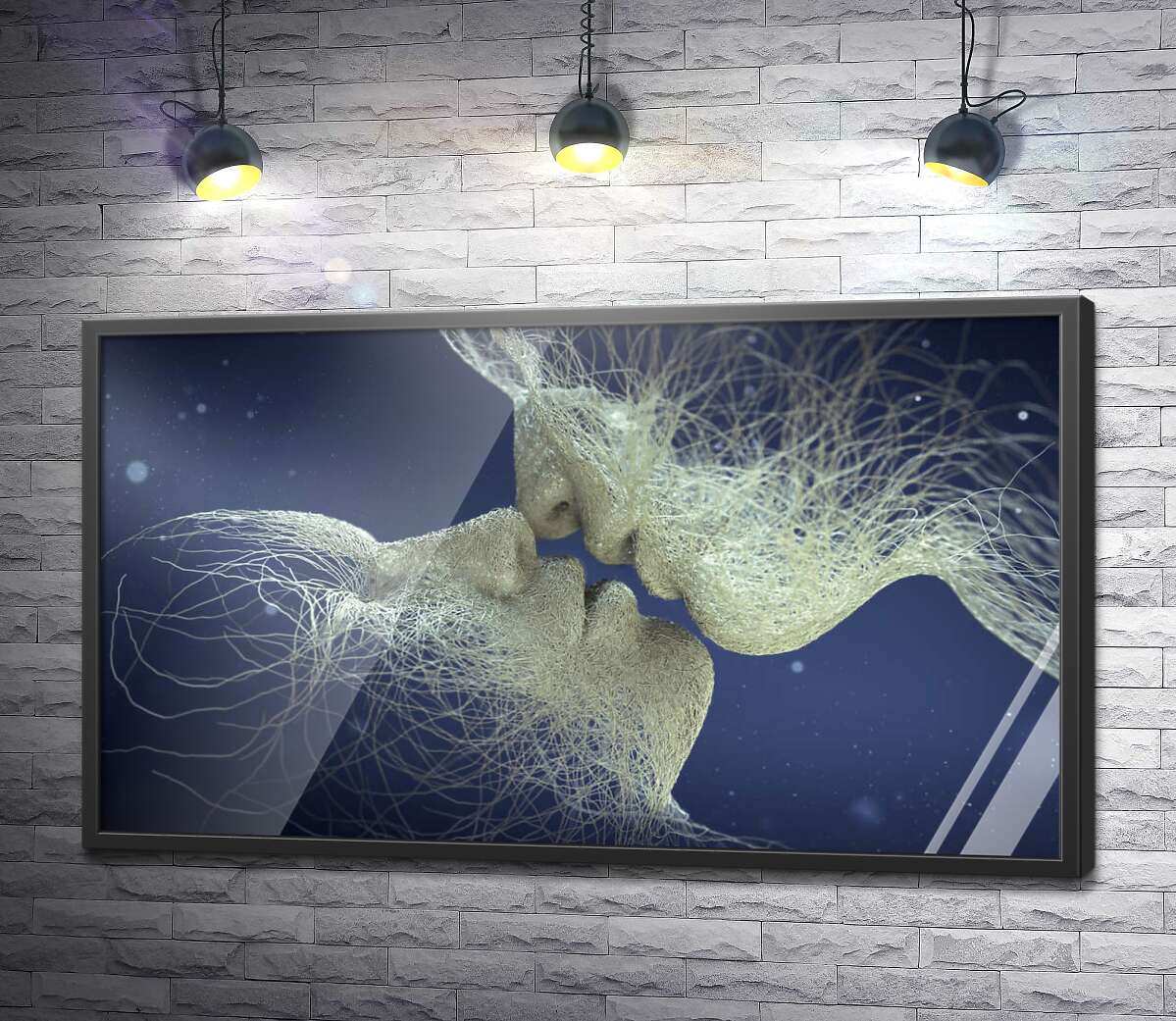 постер Поцілунок абстрактних образів