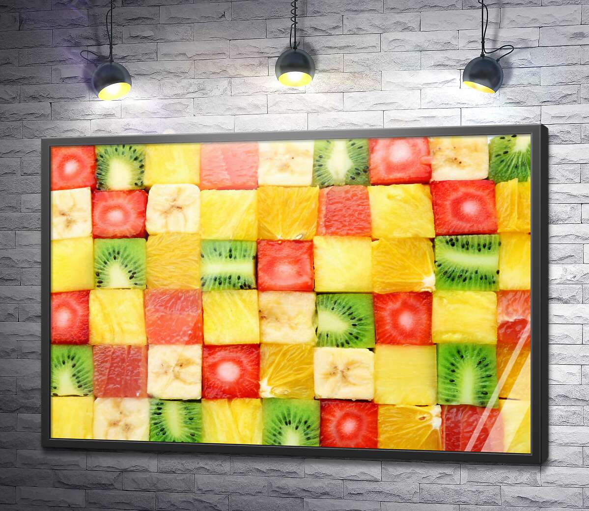 постер Кубики фруктів