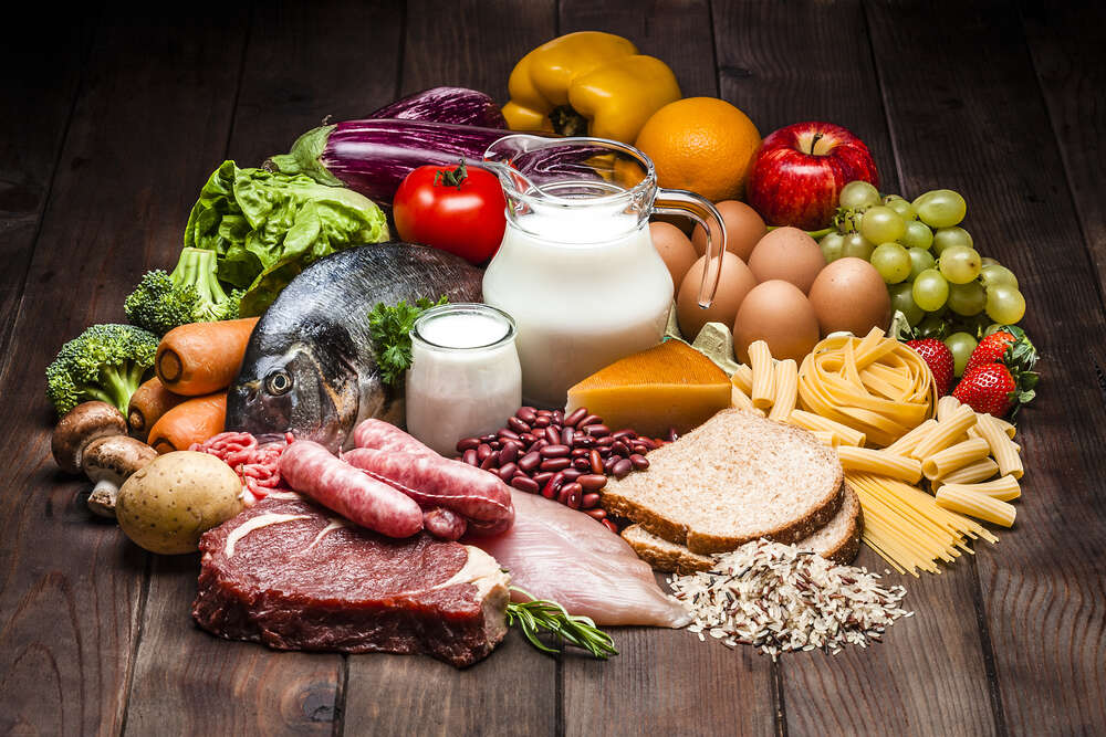 картина-постер Натюрморт із продуктів харчування
