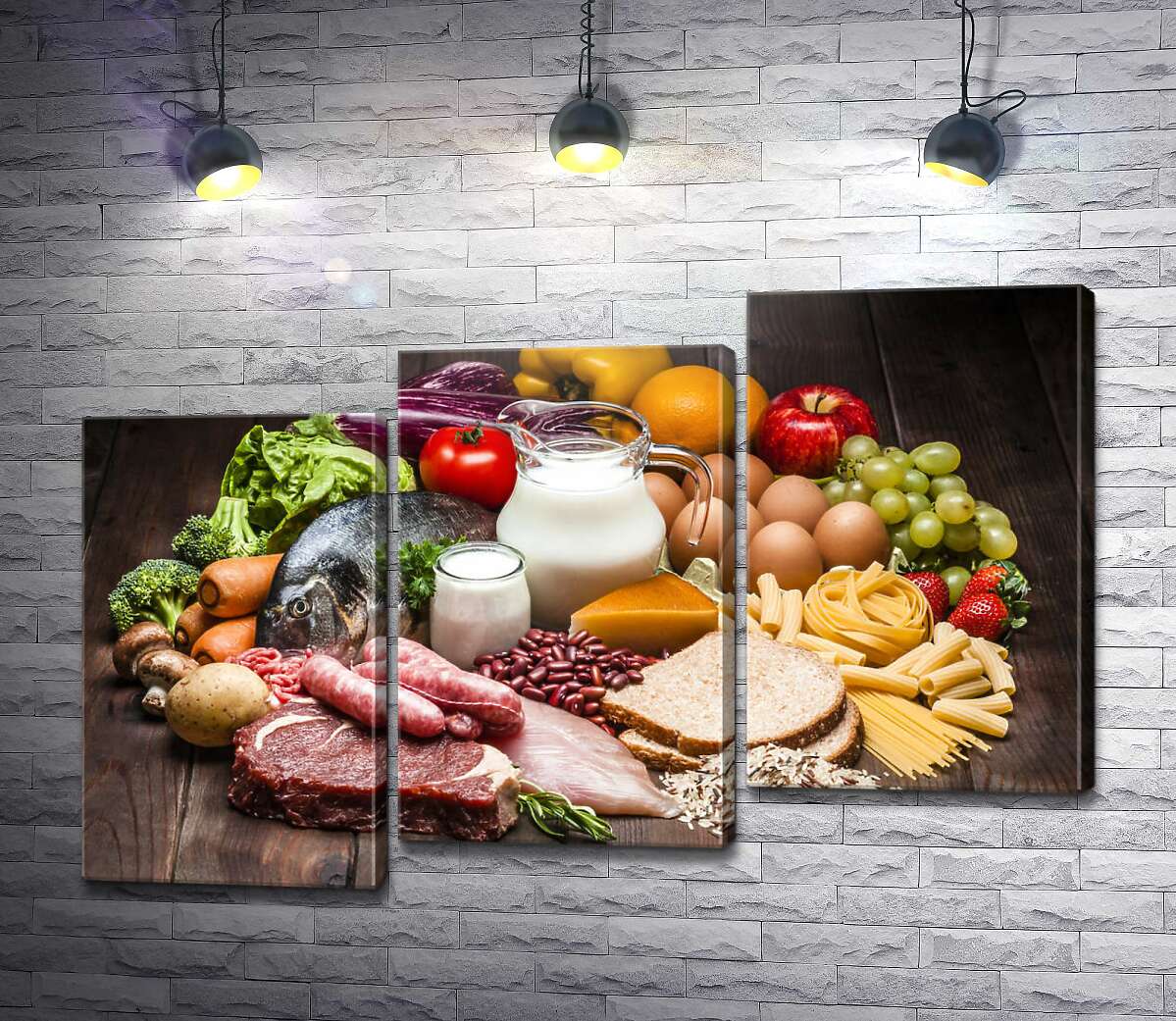 модульна картина Натюрморт із продуктів харчування (Модуль №14)