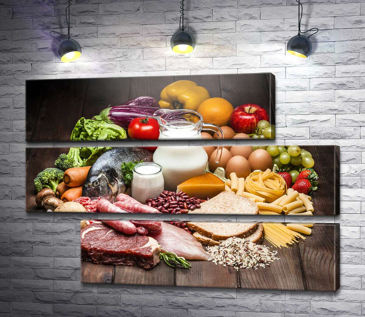 модульна картина Натюрморт із продуктів харчування (Модуль №16)