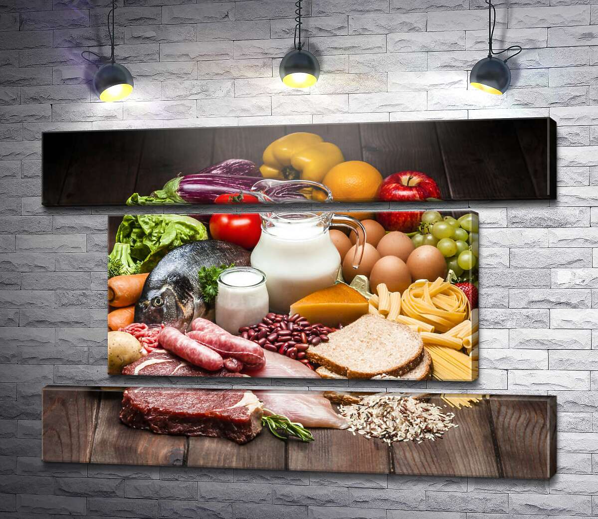 модульна картина Натюрморт із продуктів харчування (Модуль №18)