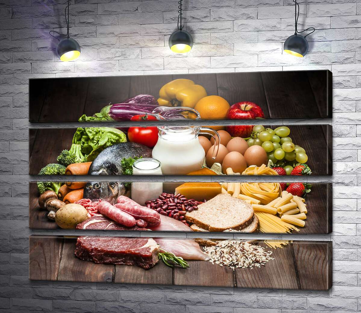 модульная картина Натюрморт из продуктов питания (Модуль №22)