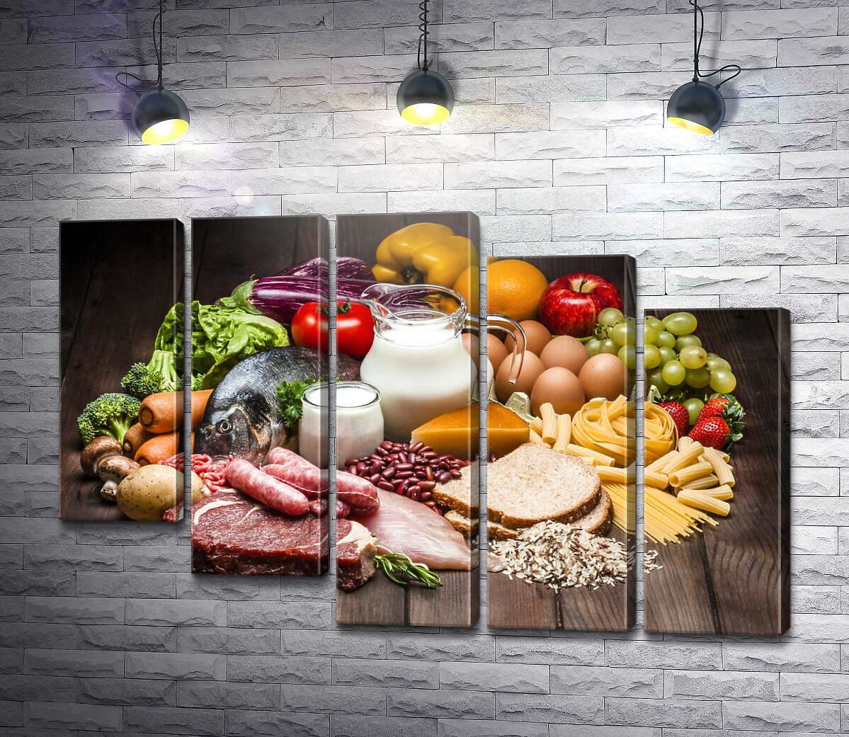 модульна картина Натюрморт із продуктів харчування (Модуль №28)