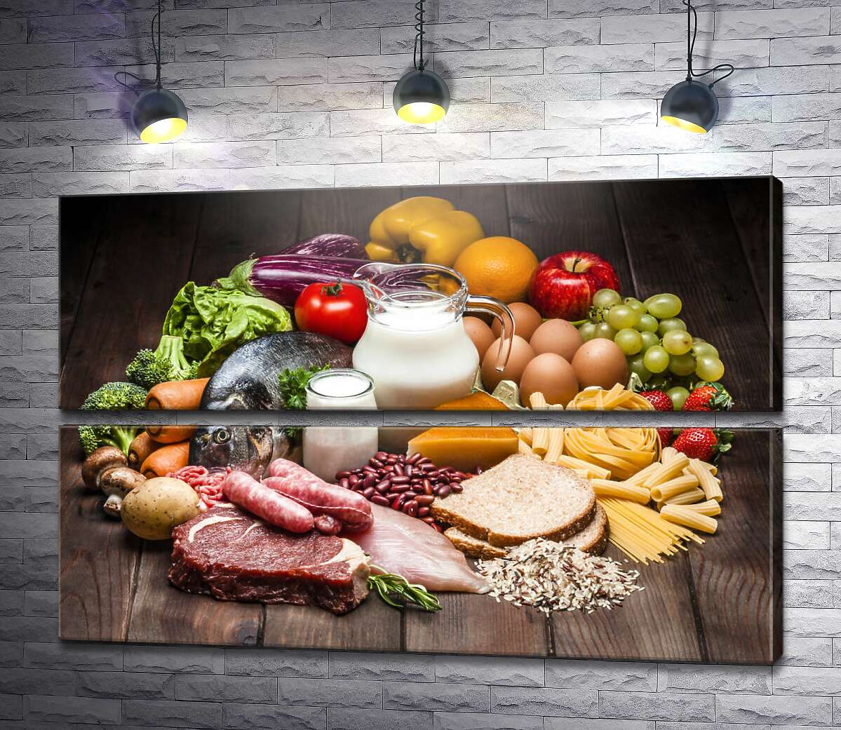 модульна картина Натюрморт із продуктів харчування (Модуль №7)
