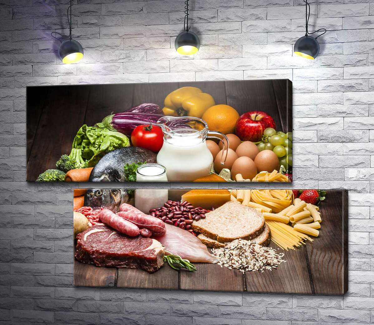 модульна картина Натюрморт із продуктів харчування (Модуль №8)