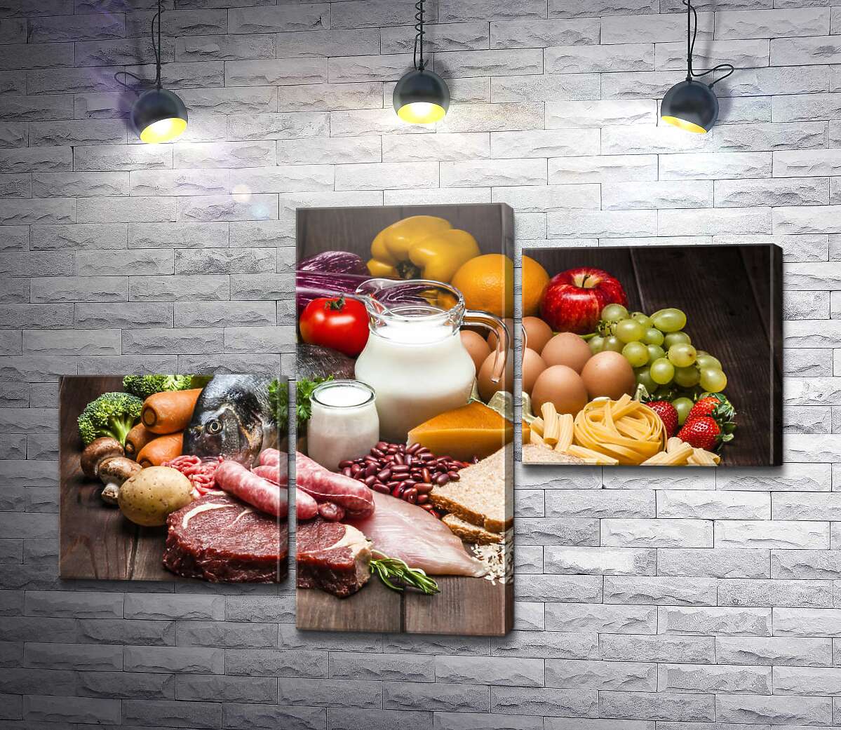 модульна картина Натюрморт із продуктів харчування (Модуль №12)