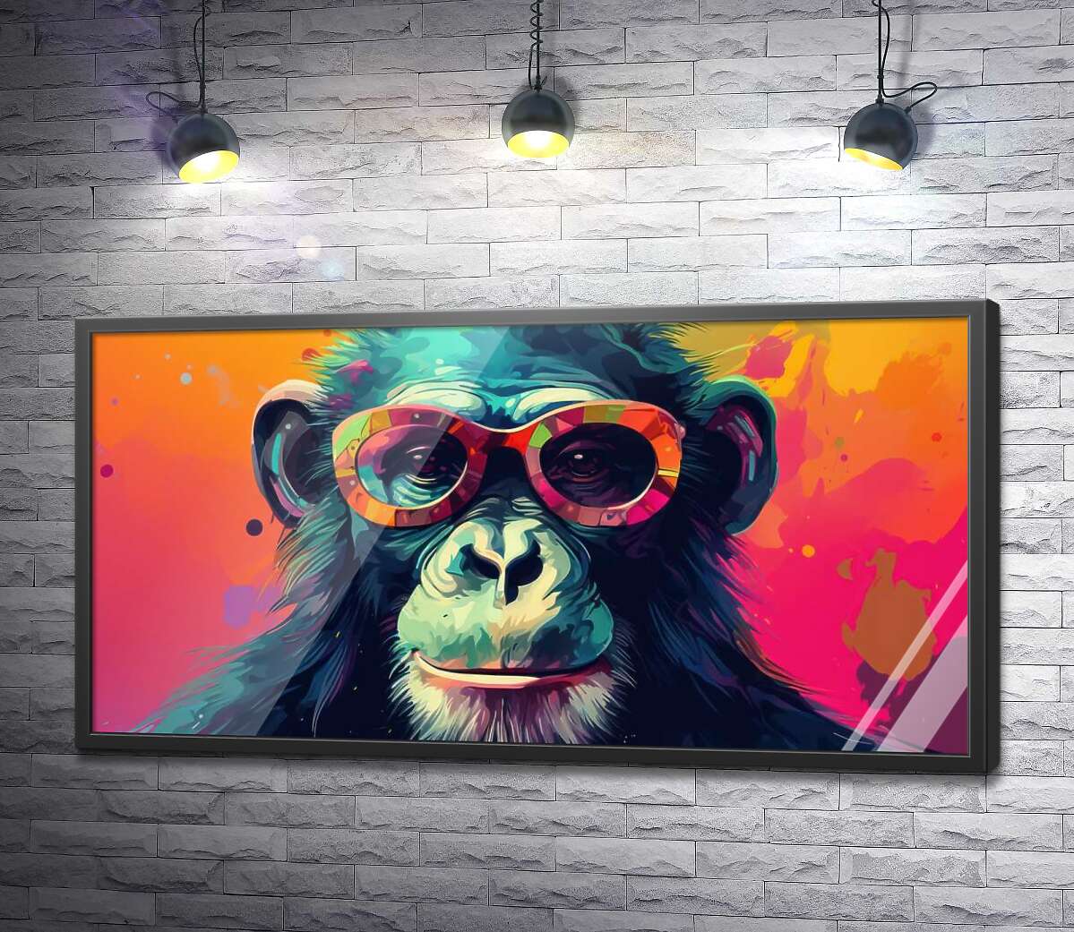 постер Барвиста мавпа в окулярах