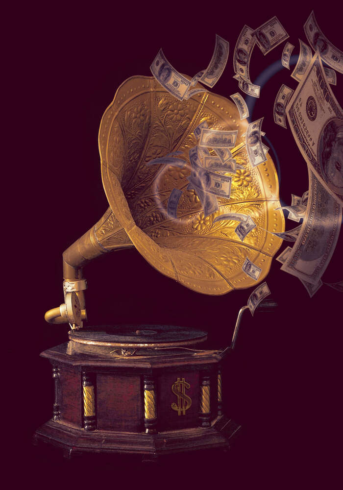 картина-постер Грошовий грамофон