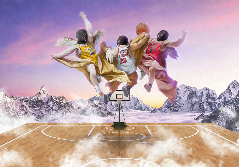 картина-постер Святой баскетбол